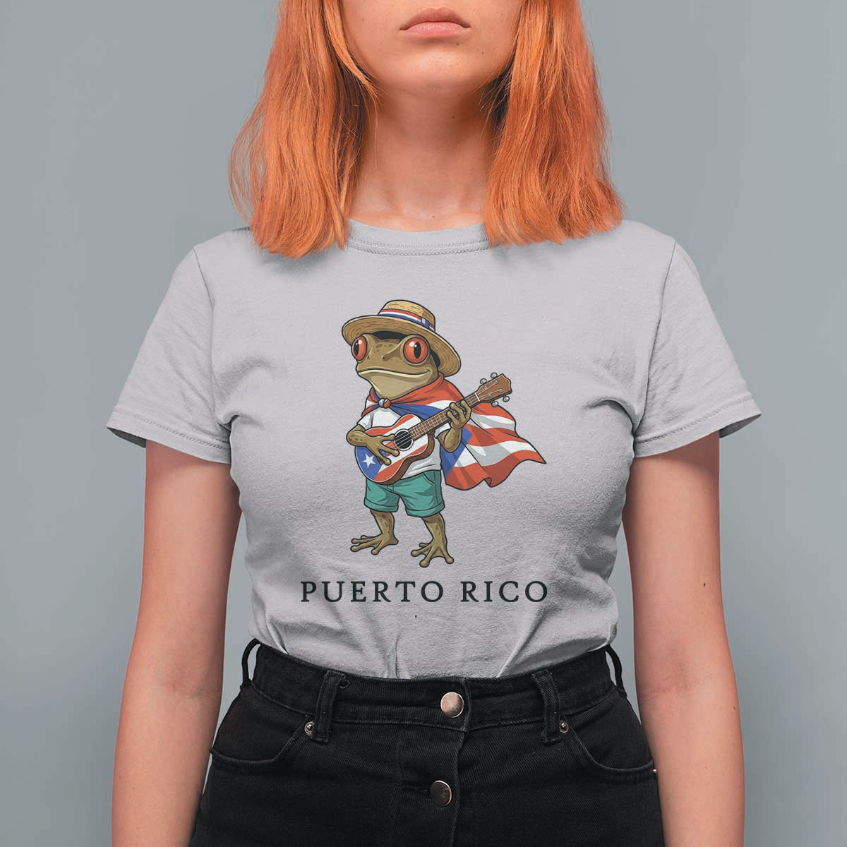 Coqui Frog Puerto Rico T Shirt For Women Boricua Taino Island Pride
