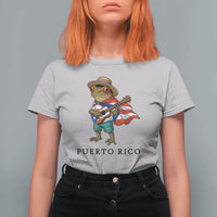 Coqui Frog Puerto Rico T Shirt For Women Boricua Taino Island Pride