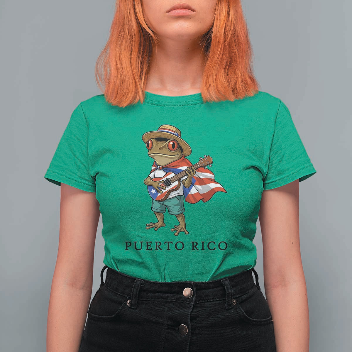 Coqui Frog Puerto Rico T Shirt For Women Boricua Taino Island Pride