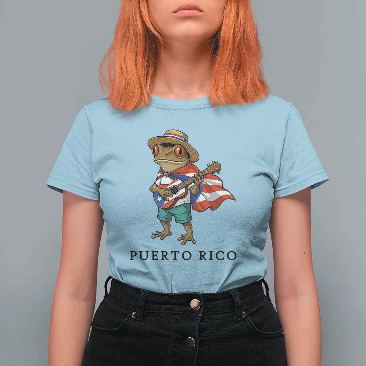 Coqui Frog Puerto Rico T Shirt For Women Boricua Taino Island Pride