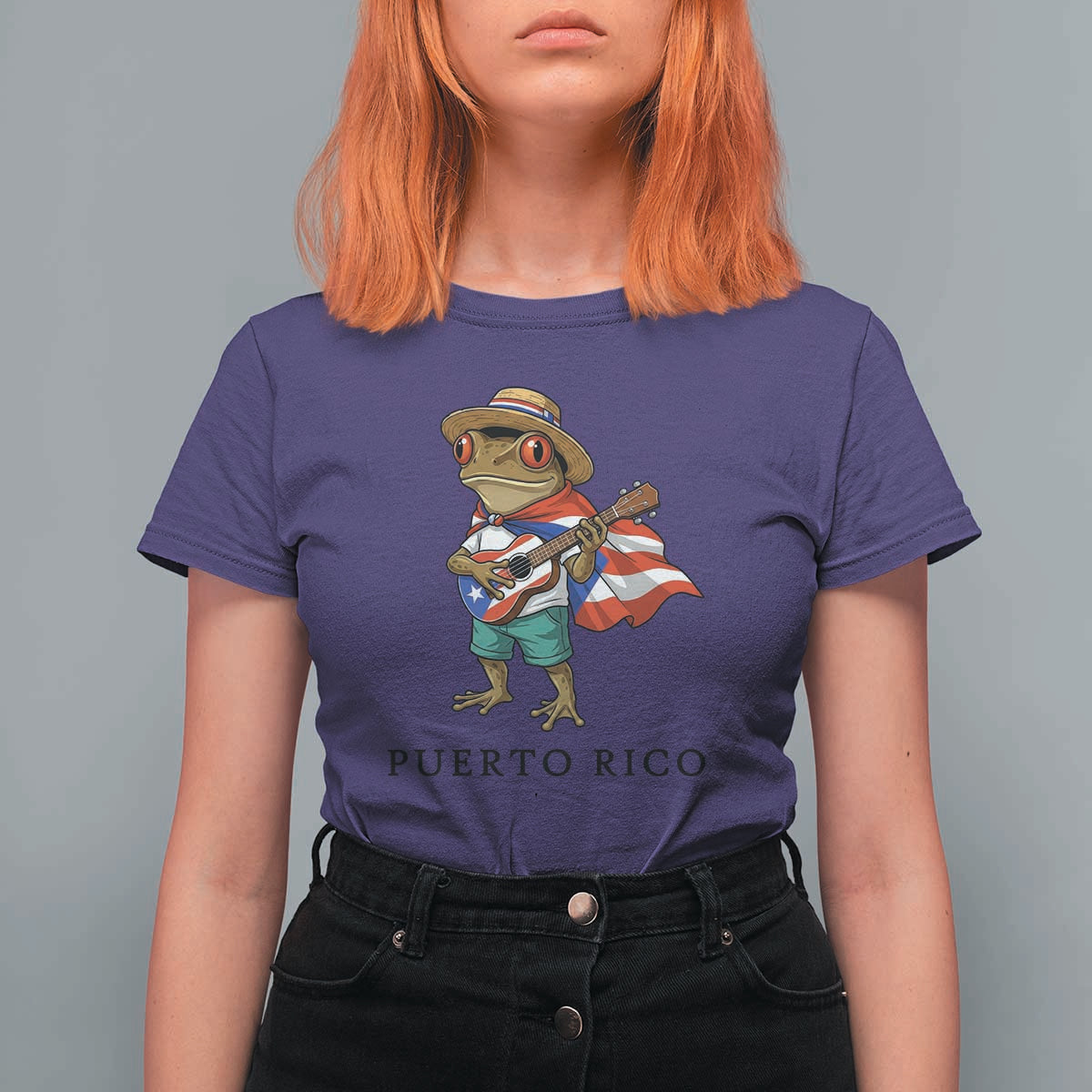 Coqui Frog Puerto Rico T Shirt For Women Boricua Taino Island Pride