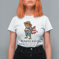 Coqui Frog Puerto Rico T Shirt For Women Boricua Taino Island Pride