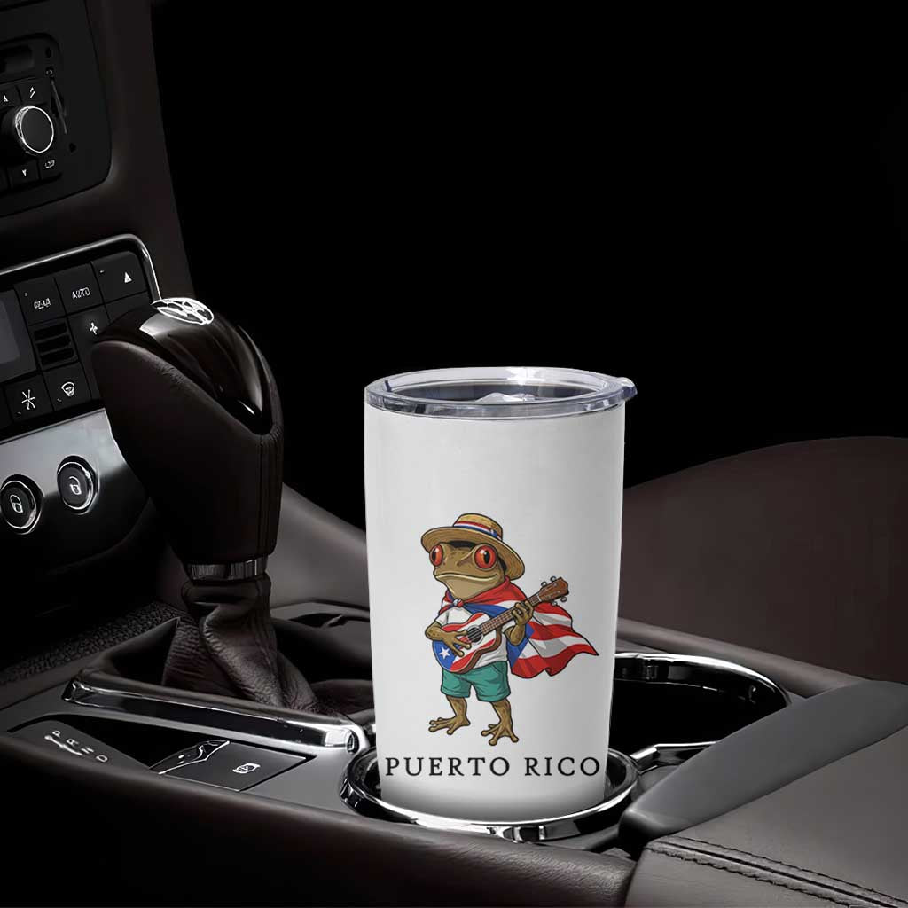 Coqui Frog Puerto Rico Tumbler Cup Boricua Taino Island Pride