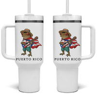 Coqui Frog Puerto Rico Tumbler With Handle Boricua Taino Island Pride