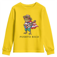 Coqui Frog Puerto Rico Youth Sweatshirt Boricua Taino Island Pride