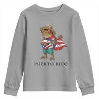 Coqui Frog Puerto Rico Youth Sweatshirt Boricua Taino Island Pride