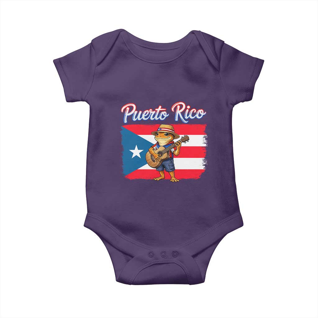 Coqui Frog Puerto Rico Flag Baby Onesie Puerto Rican Taino Boricua
