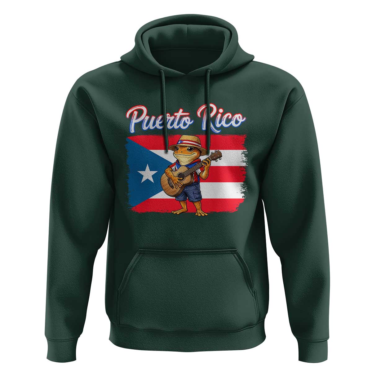 Coqui Frog Puerto Rico Flag Hoodie Puerto Rican Taino Boricua