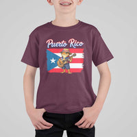 Coqui Frog Puerto Rico Flag T Shirt For Kid Puerto Rican Taino Boricua