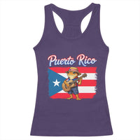 Coqui Frog Puerto Rico Flag Racerback Tank Top Puerto Rican Taino Boricua