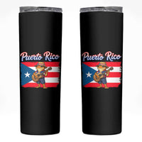 Coqui Frog Puerto Rico Flag Skinny Tumbler Puerto Rican Taino Boricua