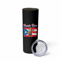 Coqui Frog Puerto Rico Flag Skinny Tumbler Puerto Rican Taino Boricua