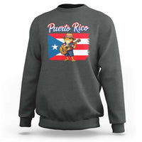 Coqui Frog Puerto Rico Flag Sweatshirt Puerto Rican Taino Boricua