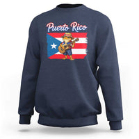 Coqui Frog Puerto Rico Flag Sweatshirt Puerto Rican Taino Boricua