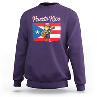Coqui Frog Puerto Rico Flag Sweatshirt Puerto Rican Taino Boricua