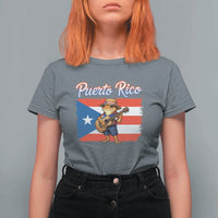 Coqui Frog Puerto Rico Flag T Shirt For Women Puerto Rican Taino Boricua