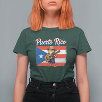 Coqui Frog Puerto Rico Flag T Shirt For Women Puerto Rican Taino Boricua