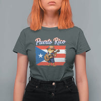 Coqui Frog Puerto Rico Flag T Shirt For Women Puerto Rican Taino Boricua