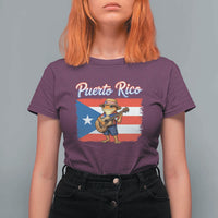 Coqui Frog Puerto Rico Flag T Shirt For Women Puerto Rican Taino Boricua