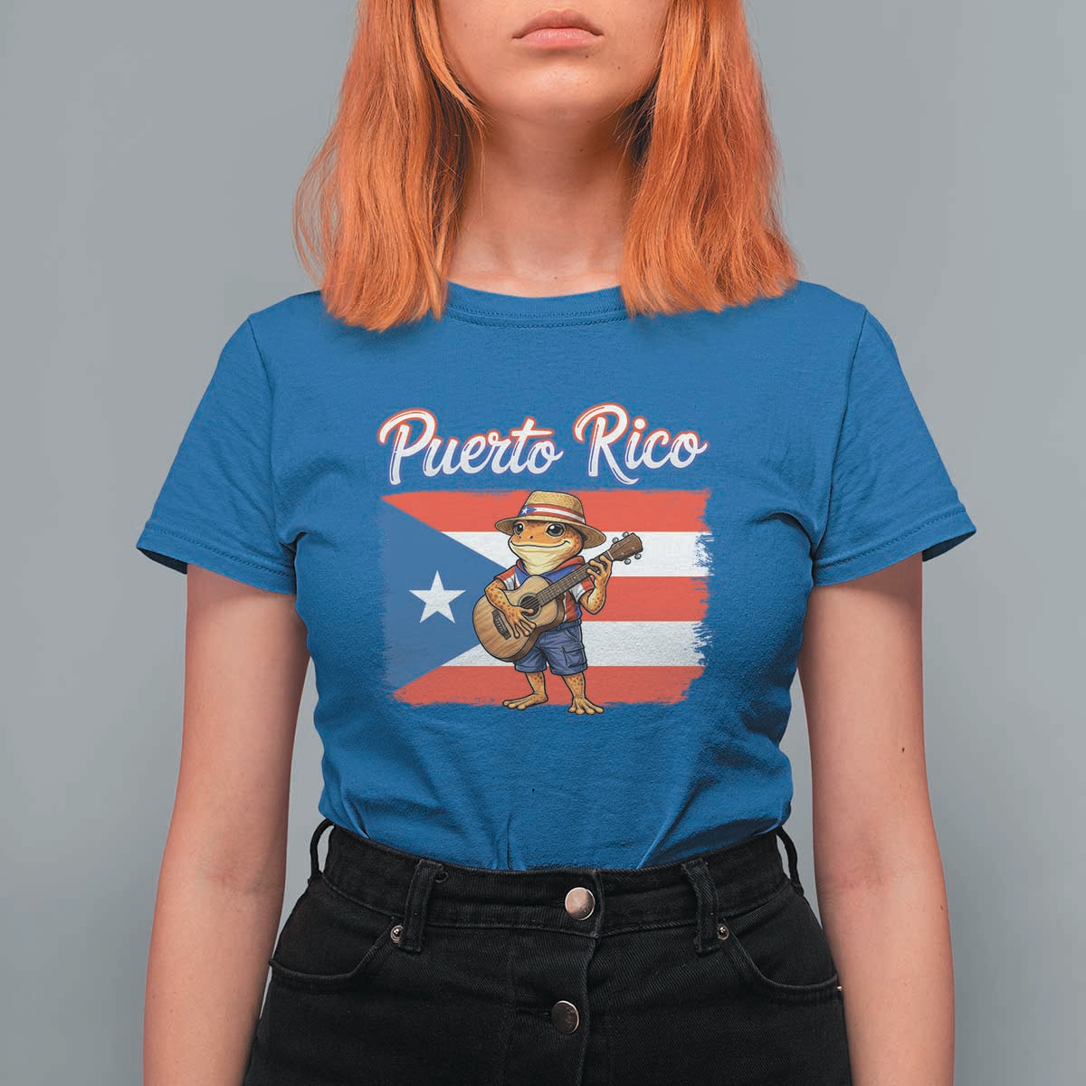 Coqui Frog Puerto Rico Flag T Shirt For Women Puerto Rican Taino Boricua