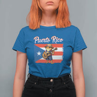 Coqui Frog Puerto Rico Flag T Shirt For Women Puerto Rican Taino Boricua