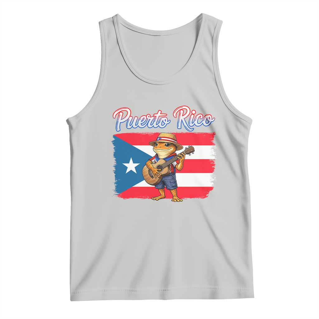 Coqui Frog Puerto Rico Flag Tank Top Puerto Rican Taino Boricua