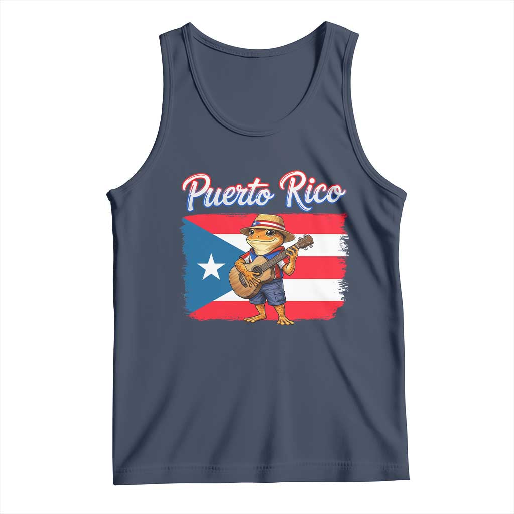 Coqui Frog Puerto Rico Flag Tank Top Puerto Rican Taino Boricua