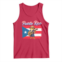 Coqui Frog Puerto Rico Flag Tank Top Puerto Rican Taino Boricua