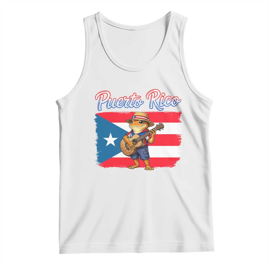 Coqui Frog Puerto Rico Flag Tank Top Puerto Rican Taino Boricua