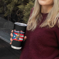 Coqui Frog Puerto Rico Flag Tumbler Cup Puerto Rican Taino Boricua