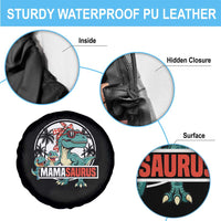 Mamasaurus Dinosaur Spare Tire Cover Funny Grandma Saurus Family Matching - Wonder Print Shop
