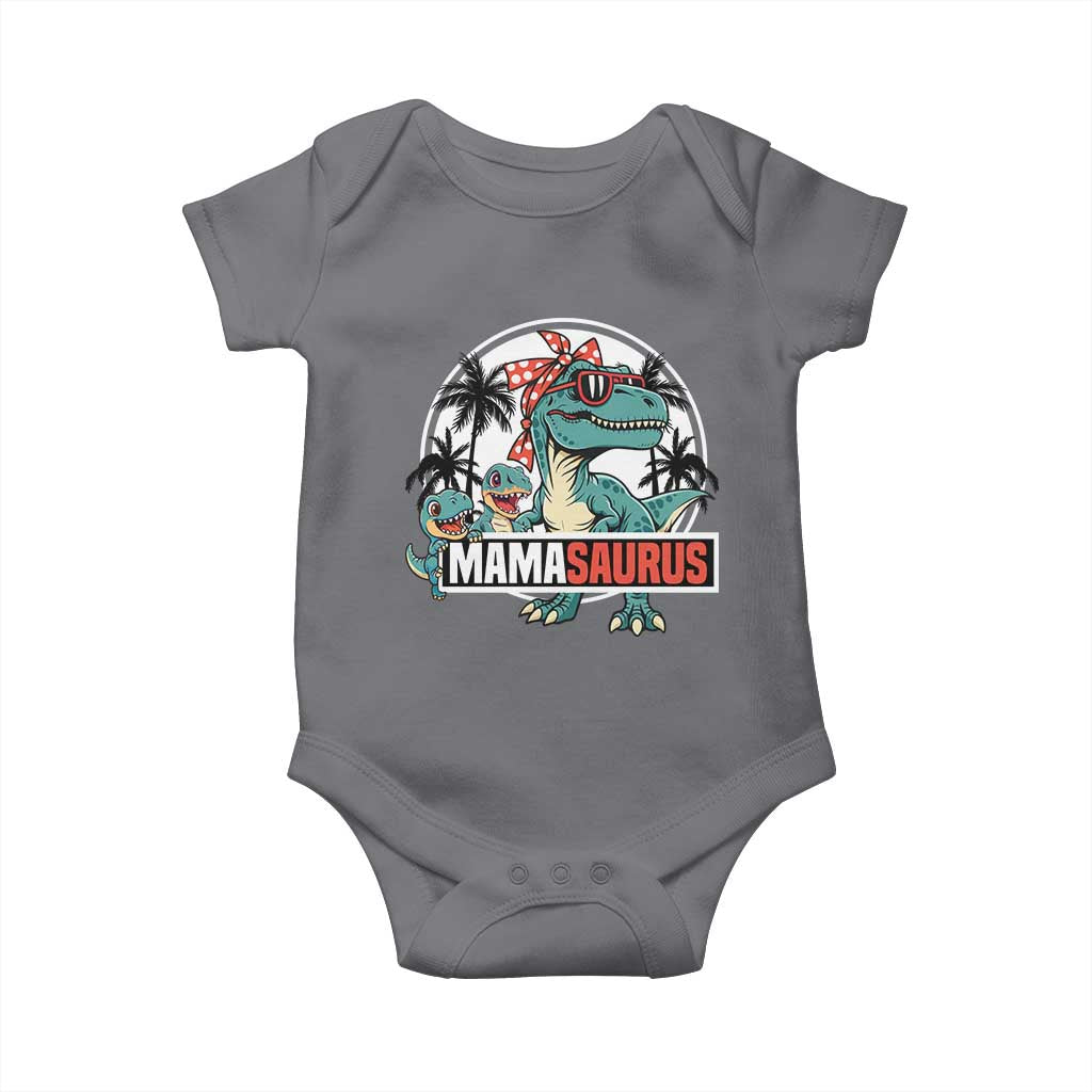 Mamasaurus Dinosaur Baby Onesie Funny Grandma Saurus Family Matching - Wonder Print Shop