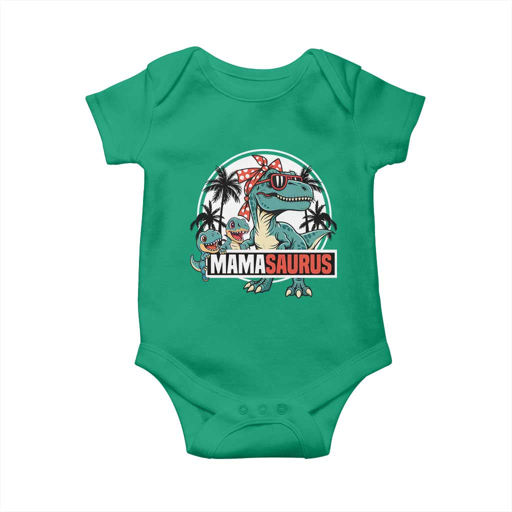 Mamasaurus Dinosaur Baby Onesie Funny Grandma Saurus Family Matching - Wonder Print Shop