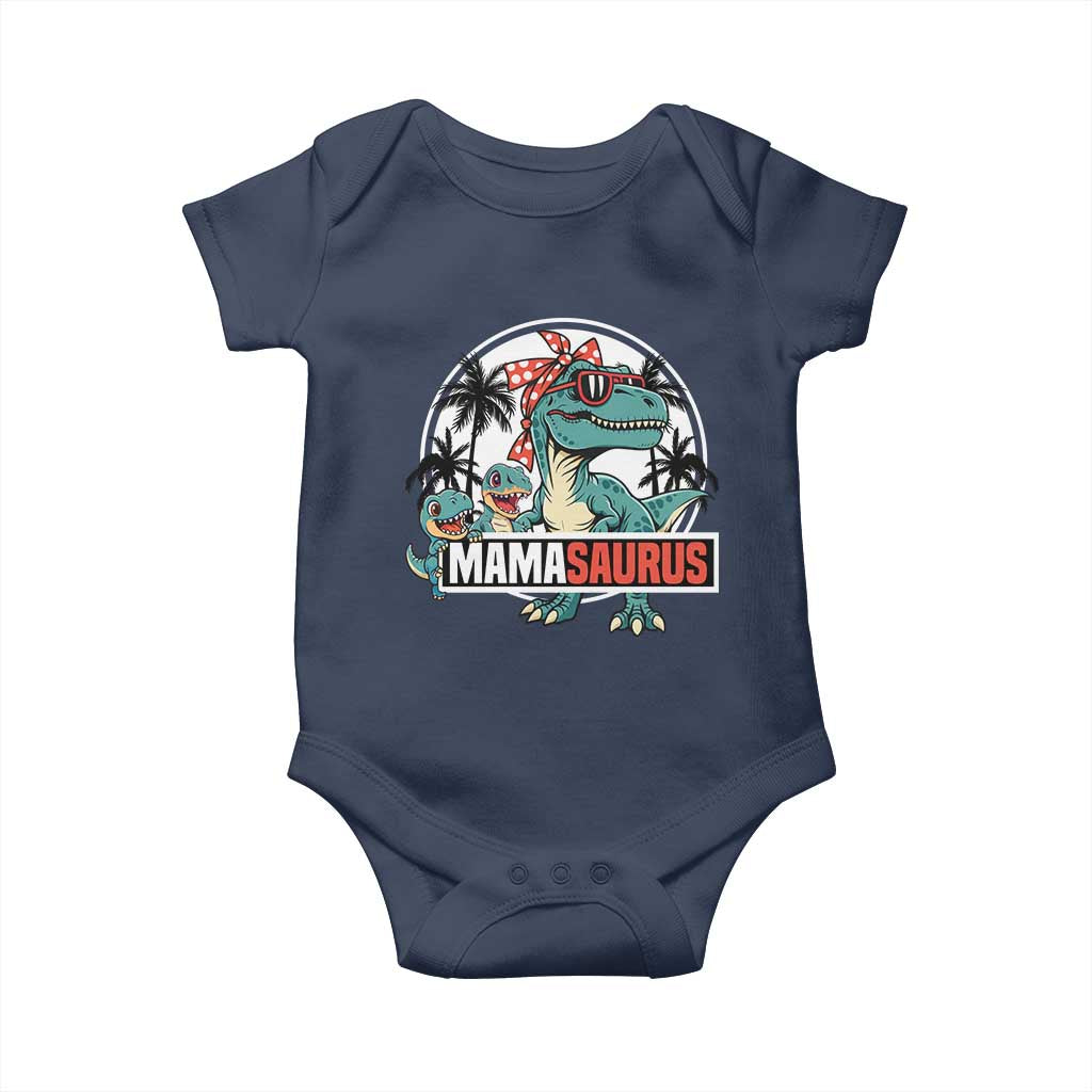 Mamasaurus Dinosaur Baby Onesie Funny Grandma Saurus Family Matching - Wonder Print Shop