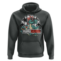 Mamasaurus Dinosaur Hoodie Funny Grandma Saurus Family Matching - Wonder Print Shop