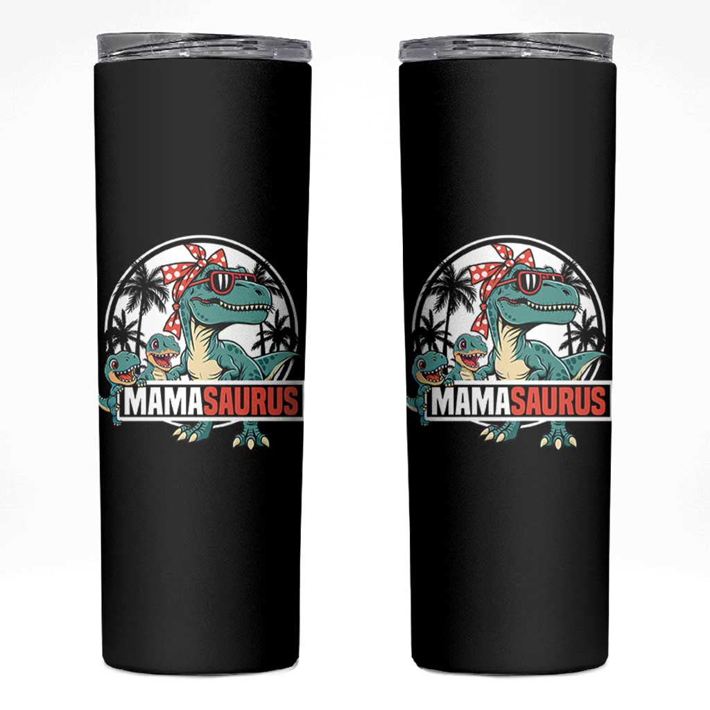 Mamasaurus Dinosaur Skinny Tumbler Funny Grandma Saurus Family Matching