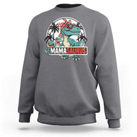Mamasaurus Dinosaur Sweatshirt Funny Grandma Saurus Family Matching - Wonder Print Shop