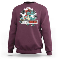Mamasaurus Dinosaur Sweatshirt Funny Grandma Saurus Family Matching - Wonder Print Shop