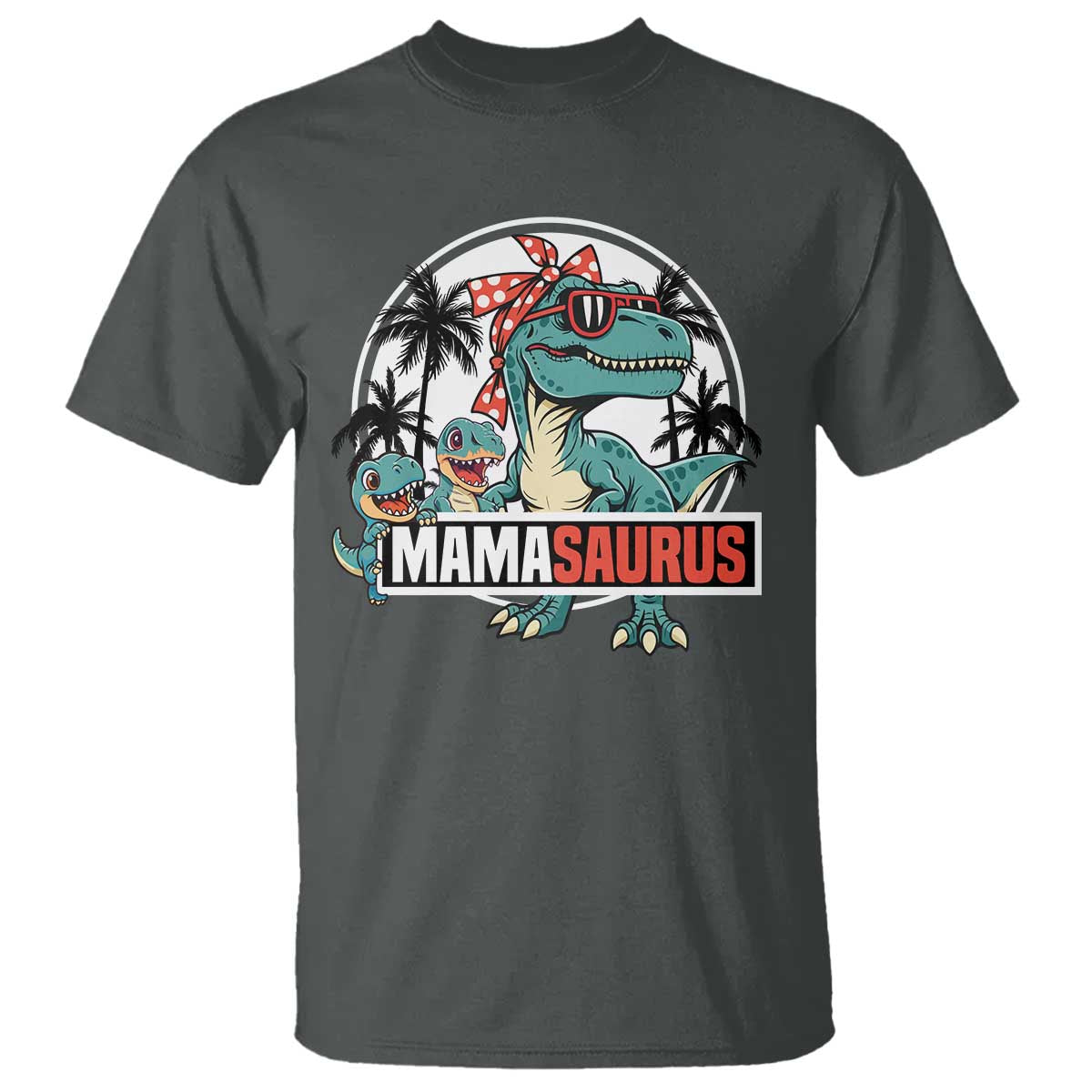 Mamasaurus Dinosaur T Shirt Funny Grandma Saurus Family Matching - Wonder Print Shop