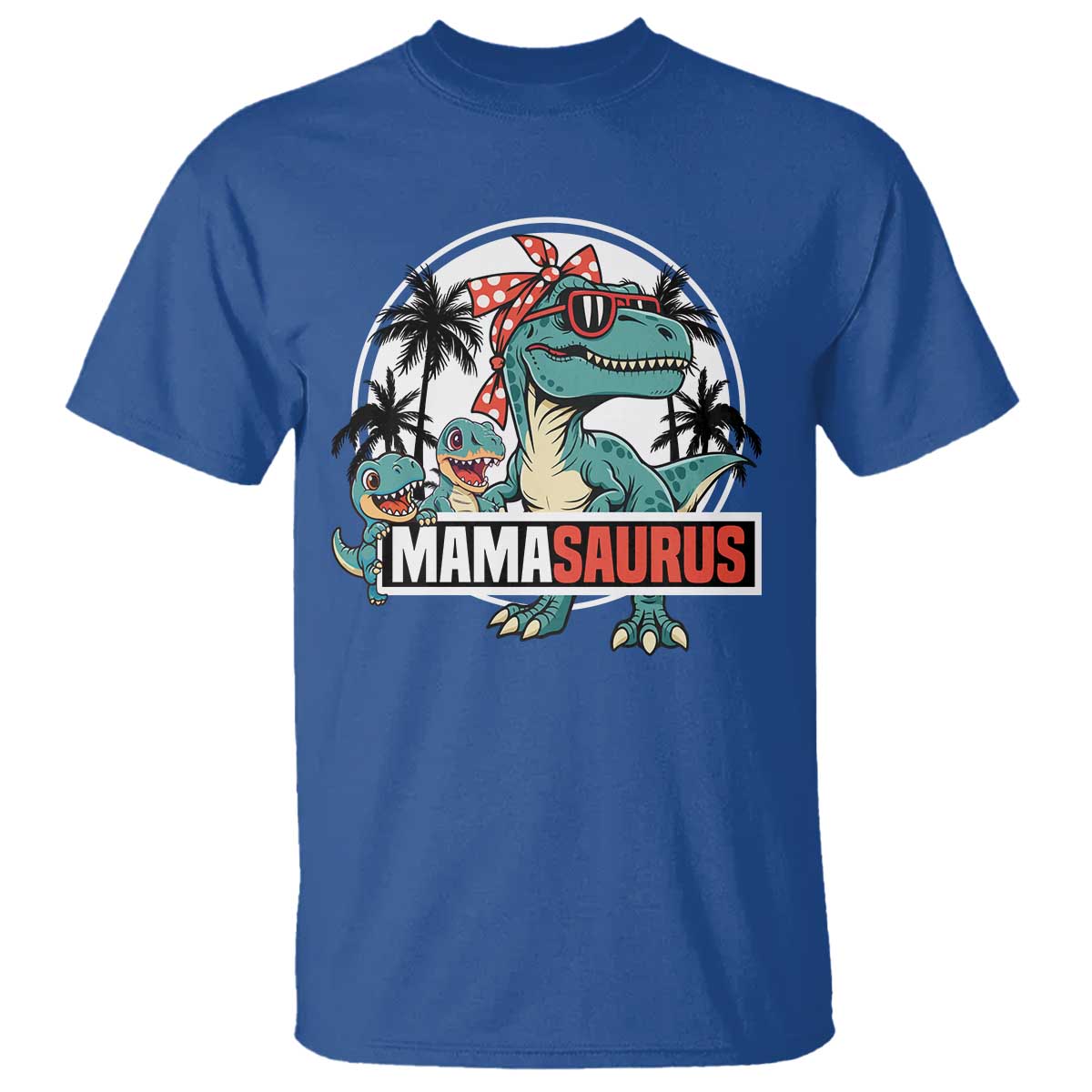 Mamasaurus Dinosaur T Shirt Funny Grandma Saurus Family Matching - Wonder Print Shop