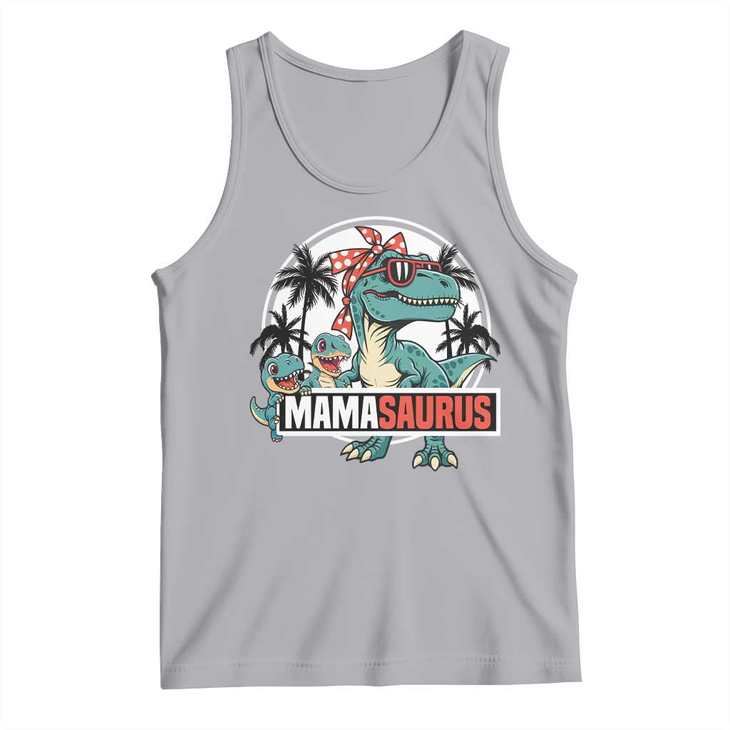 Mamasaurus Dinosaur Tank Top Funny Grandma Saurus Family Matching - Wonder Print Shop