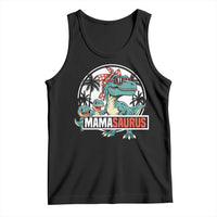 Mamasaurus Dinosaur Tank Top Funny Grandma Saurus Family Matching - Wonder Print Shop