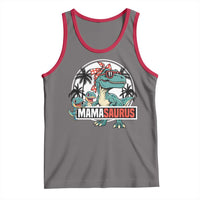 Mamasaurus Dinosaur Tank Top Funny Grandma Saurus Family Matching - Wonder Print Shop