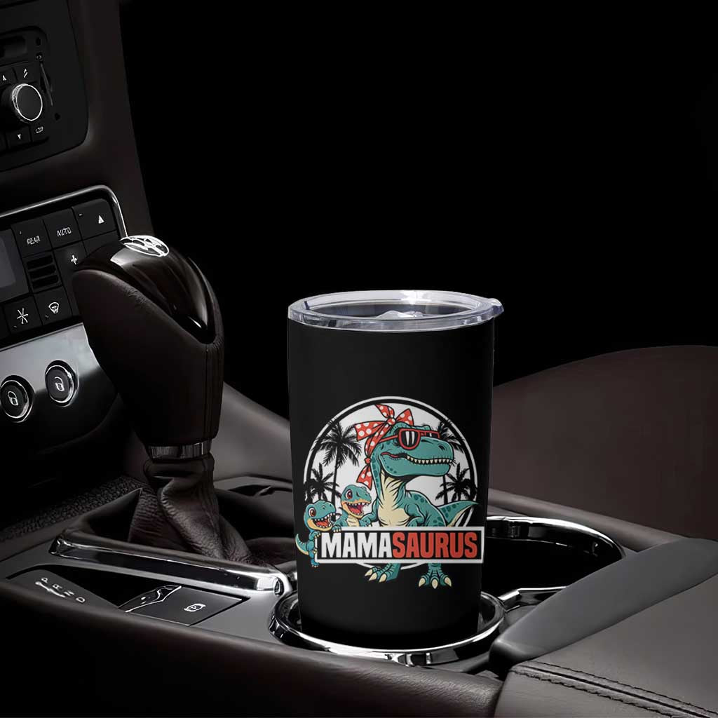 Mamasaurus Dinosaur Tumbler Cup Funny Grandma Saurus Family Matching
