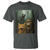 Cat Bigfoot Selfie With Dinosaur T Shirt Funny Surprised Scared Sasquatch Cat - Wonder Print Shop