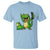 Funny Dinosaur Frog Selfie T Shirt Rock On Hand - Wonder Print Shop