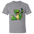 Funny Dinosaur Frog Selfie T Shirt Rock On Hand - Wonder Print Shop