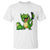Funny Dinosaur Frog Selfie T Shirt Rock On Hand - Wonder Print Shop
