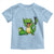 Funny Dinosaur Frog Selfie Toddler T Shirt Rock On Hand - Wonder Print Shop