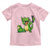 Funny Dinosaur Frog Selfie Toddler T Shirt Rock On Hand - Wonder Print Shop